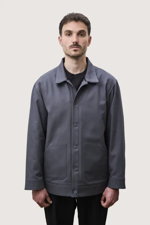 Jacke, Grau, von vorn getragen